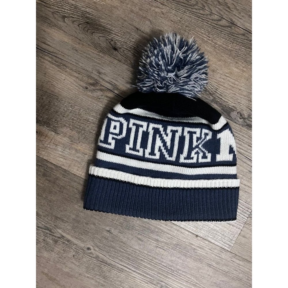VS PINK Nation Pom Pom Beanie Winter Hat